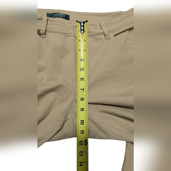 Ralph Lauren Tan Stretch Jeans | Size 6 | Medium Rise - Picture 6 of 11